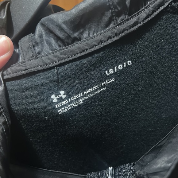 Men’s Under Armour UA Black Long Sleeve Sportstyle Anorak L - Picture 6 of 12